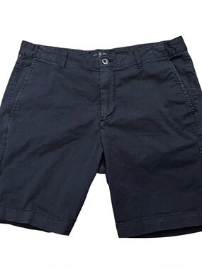 Psycho Bunny Diego Shorts Mens Size 34 Chino 8" Inseam Stretch Navy Blue